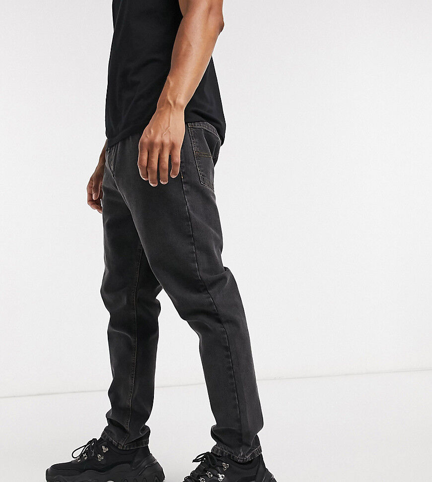 COLLUSION x003 tapered jeans in black  Black