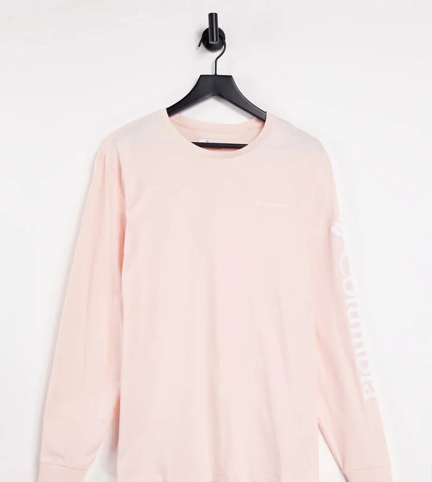 Columbia North Cascades long sleeve t-shirt in pink Exclusive at ASOS  Pink