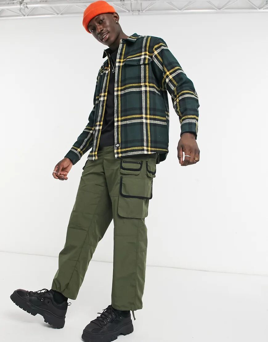 Dickies Prestonburg check shirt in green  Green