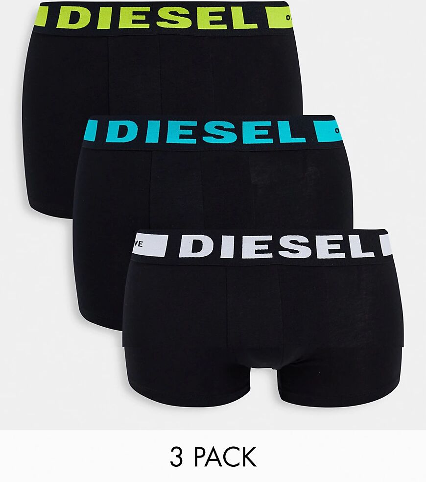 Diesel Kory 3 pack trunks in black  Black