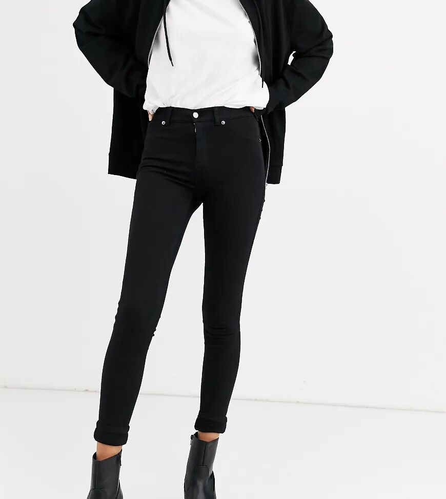 Dr Denim Tall Plenty mid rise skinny jean-Black  Black