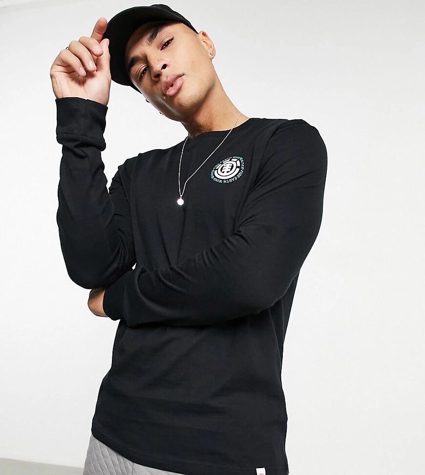 Element Seal back print long sleeve t-shirt in black Exclusive at ASOS  Black