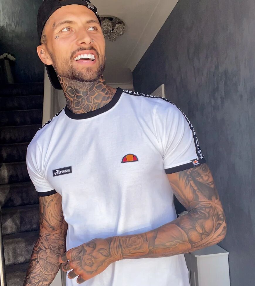 ellesse Fede t-shirt in white exclusive to ASOS  White