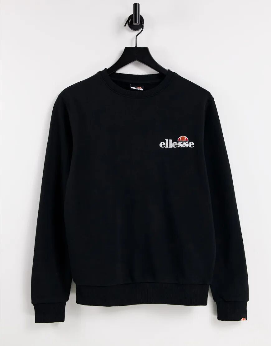 ellesse sweatshirt with logo in black  Black