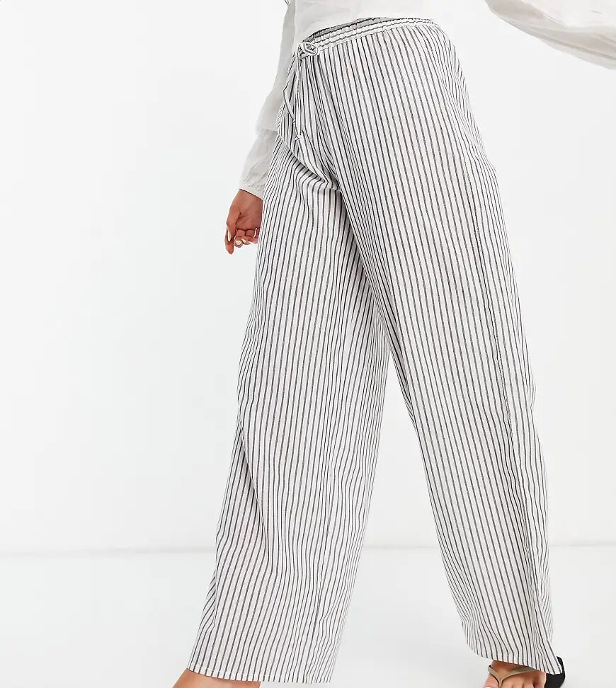 Esmée Esmee Exclusive linen effect beach trouser co-ord in stripe-Multi  Multi