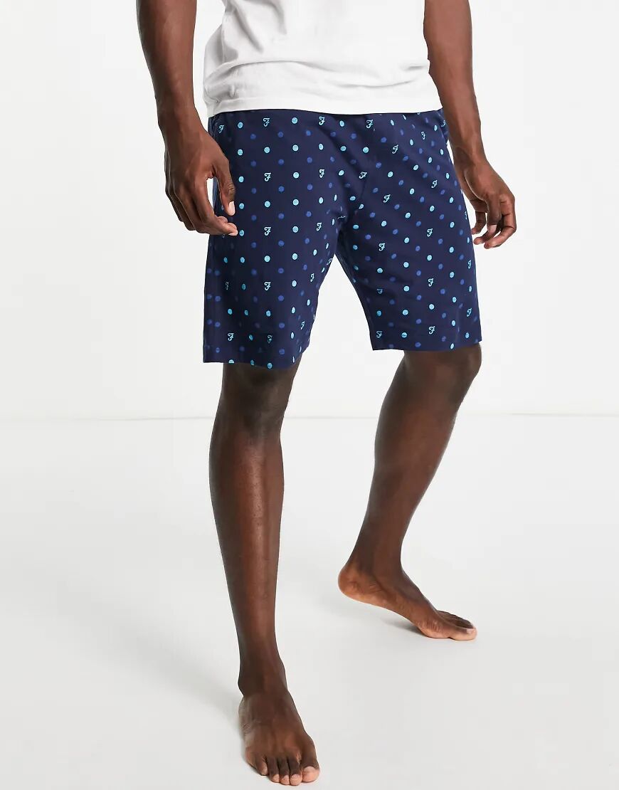 Farah Fairburn lounge shorts in navy  Navy