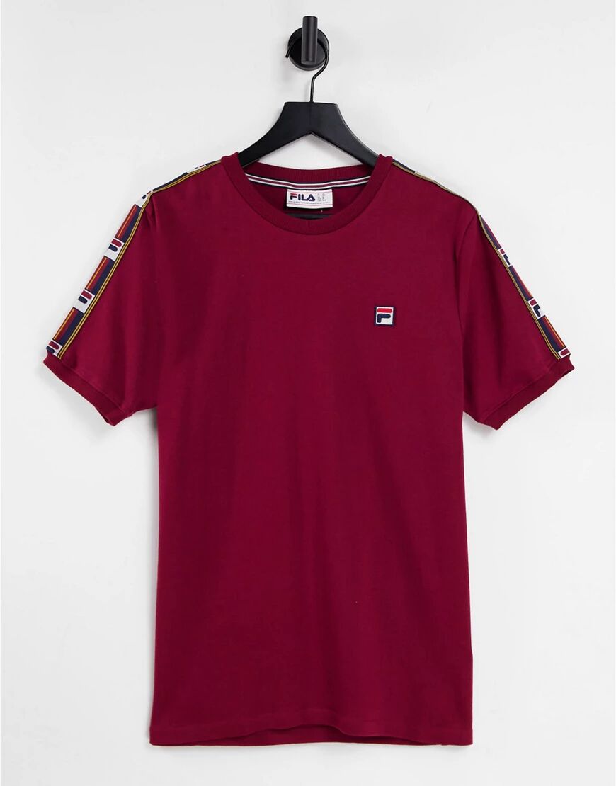 Fila t-shirt with taping in red  Red