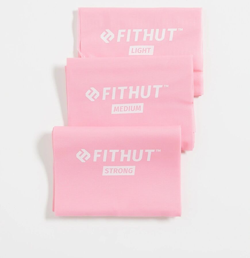 Fithut 3 Pack large resistance bands in pink  Pink