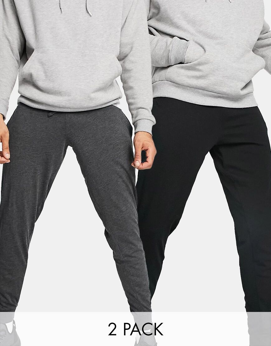 French Connection 2 pack jersey jogger in grey  Grey