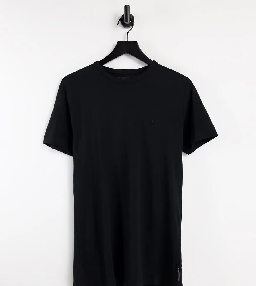 French Connection Tall Essentials t-shirt in black  Black