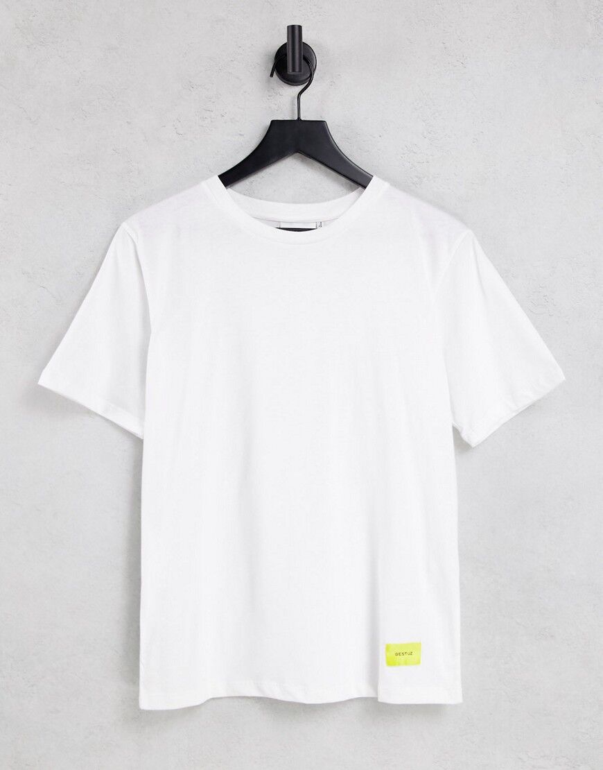 Gestuz Liv boxy t-shirt in white  White