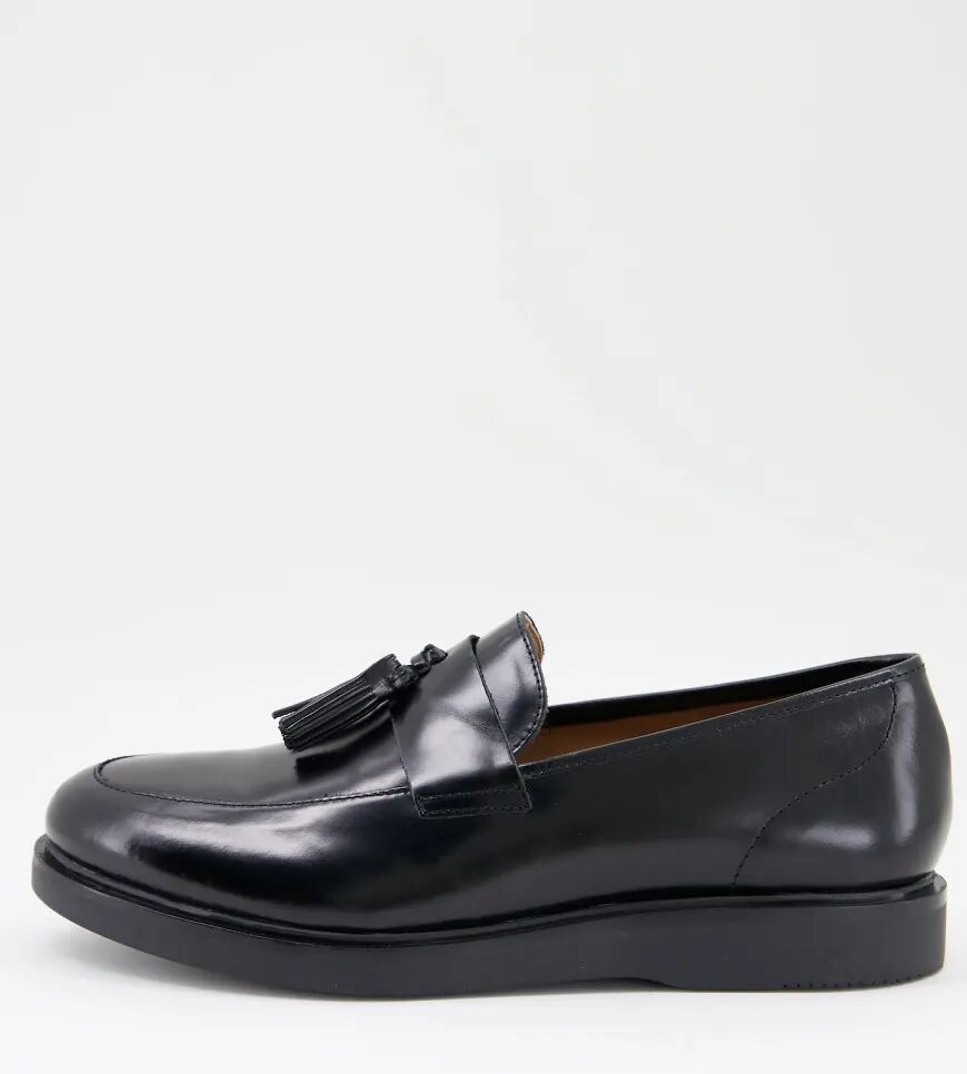 H by Hudson calverston loafers in black leather  Black