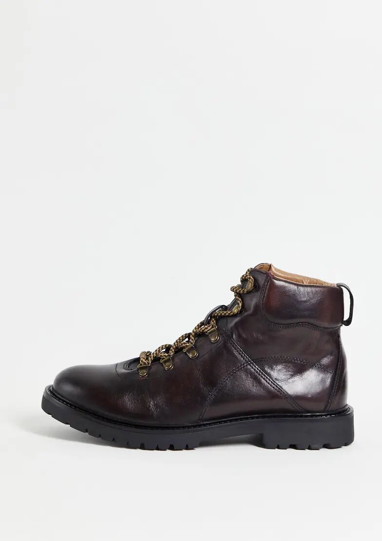 H by Hudson gamma hiker boots in brown leather  Brown