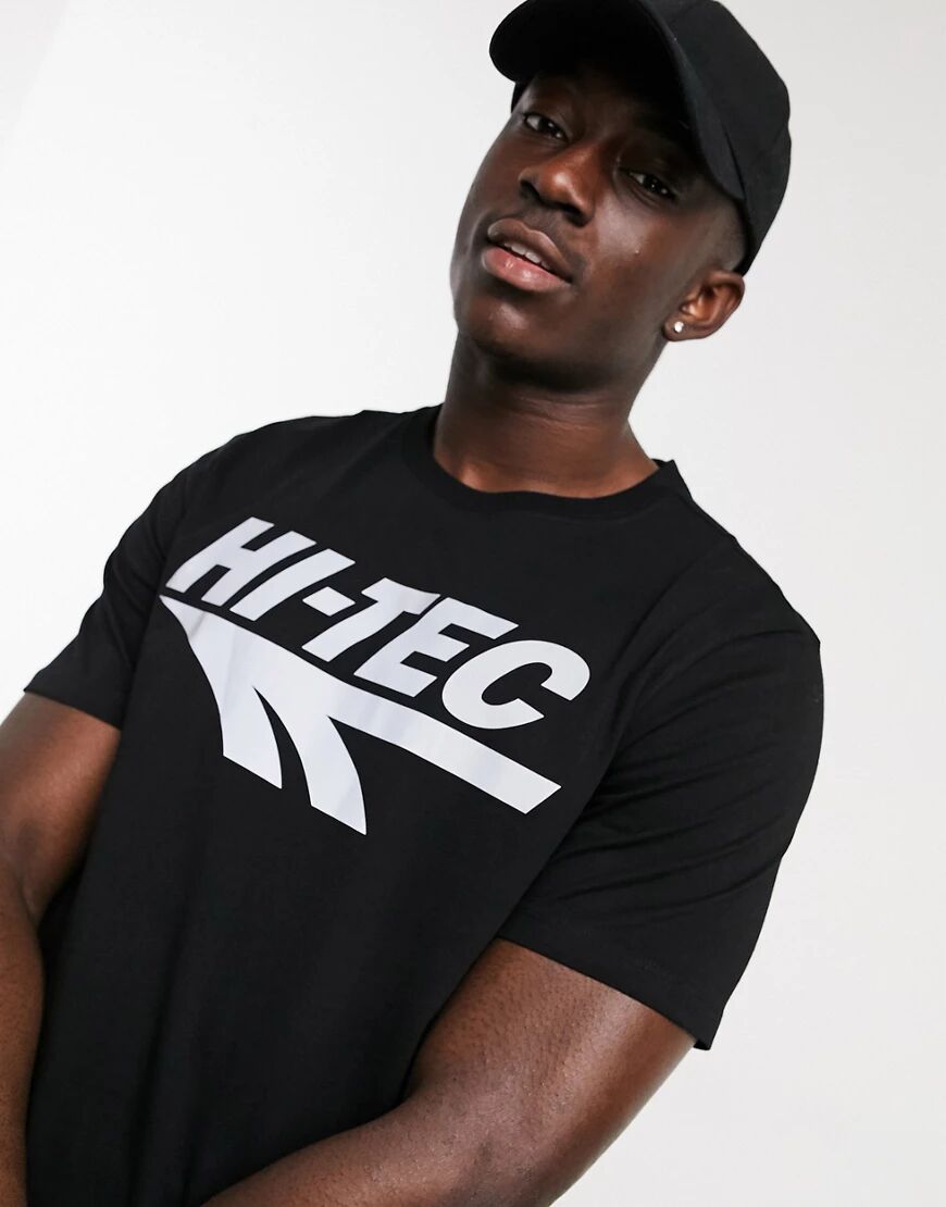 Hi-Tec reflective logo t-shirt in black  Black
