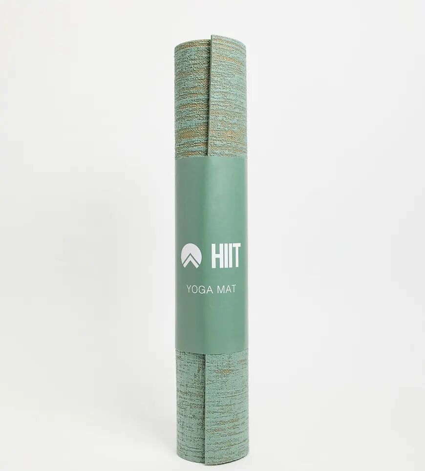 HIIT flax yoga mat in green  Green