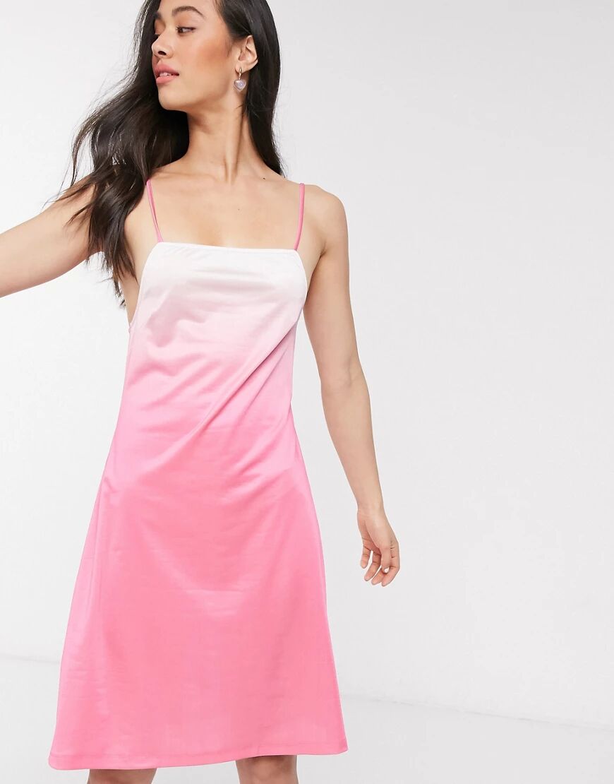 Hosbjerg cami slip dress in ombre-Pink  Pink