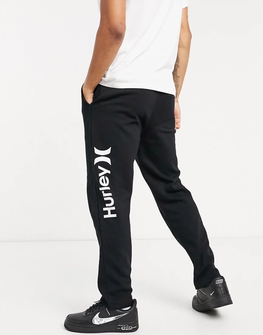 Hurley One and Only Fleece joggers in black  Black