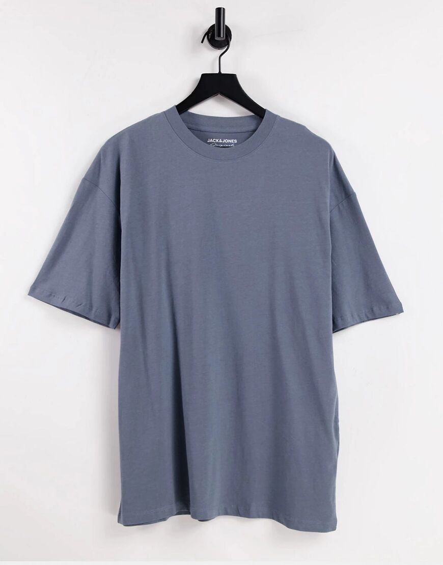 Jack & Jones Originals oversized t-shirt in blue  Blue