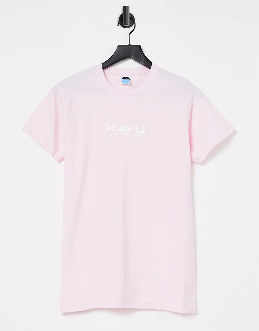 Kavu Seattle logo t-shirt in pink  Pink
