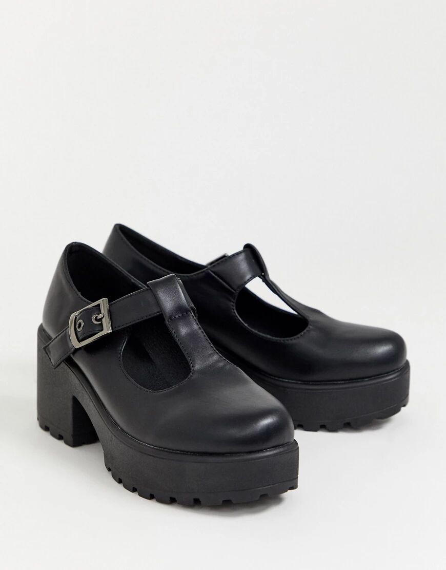 Koi Footwear vegan Sai mary-jane heeled shoes-Black  Black