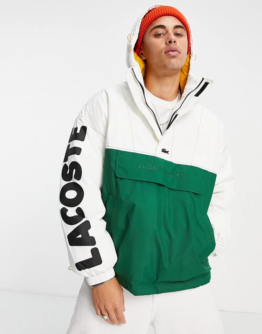 Lacoste Live logo popover jacket-Green  Green