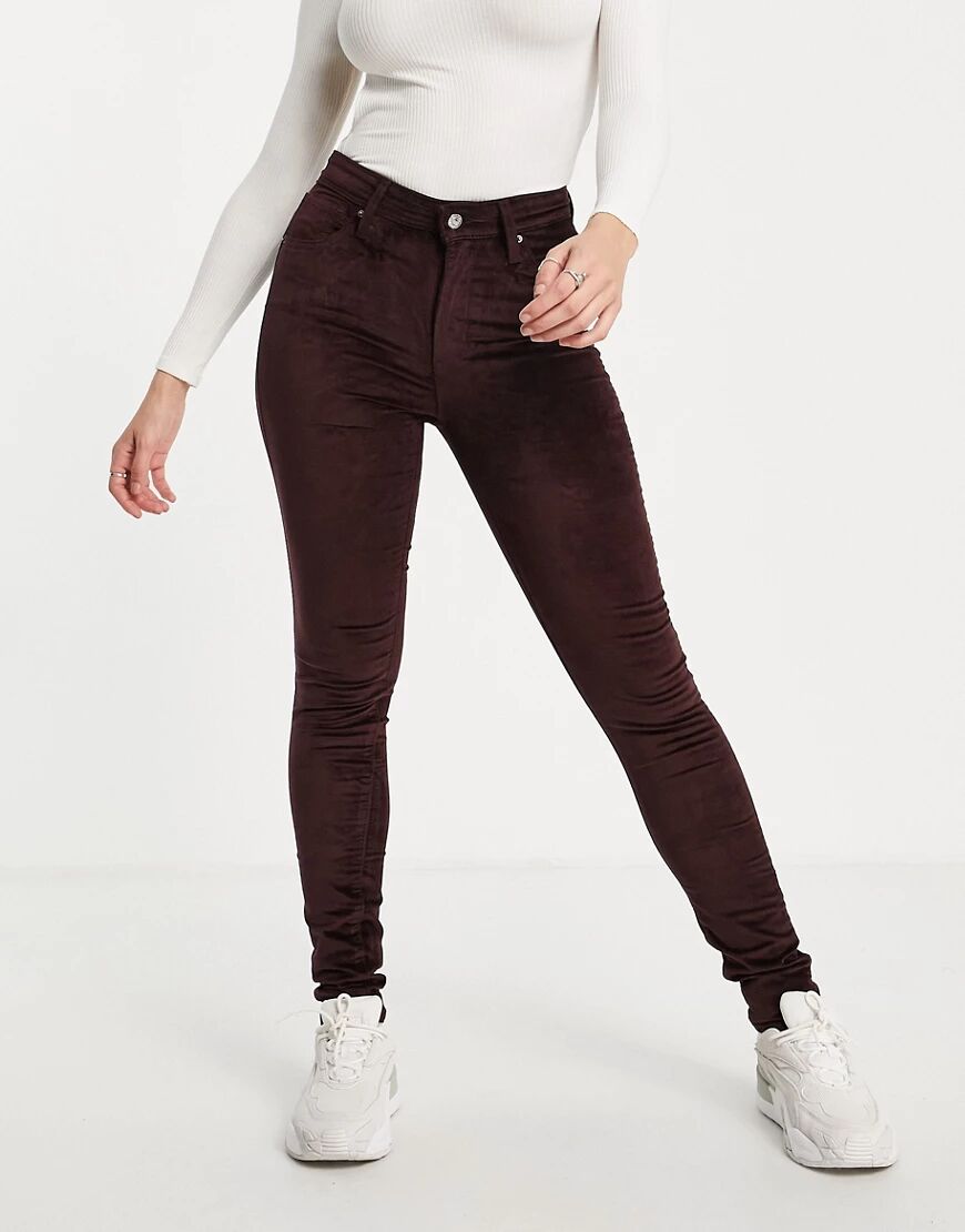 Levis Levi's 721 high rise skinny jeans in purple-Red  Red