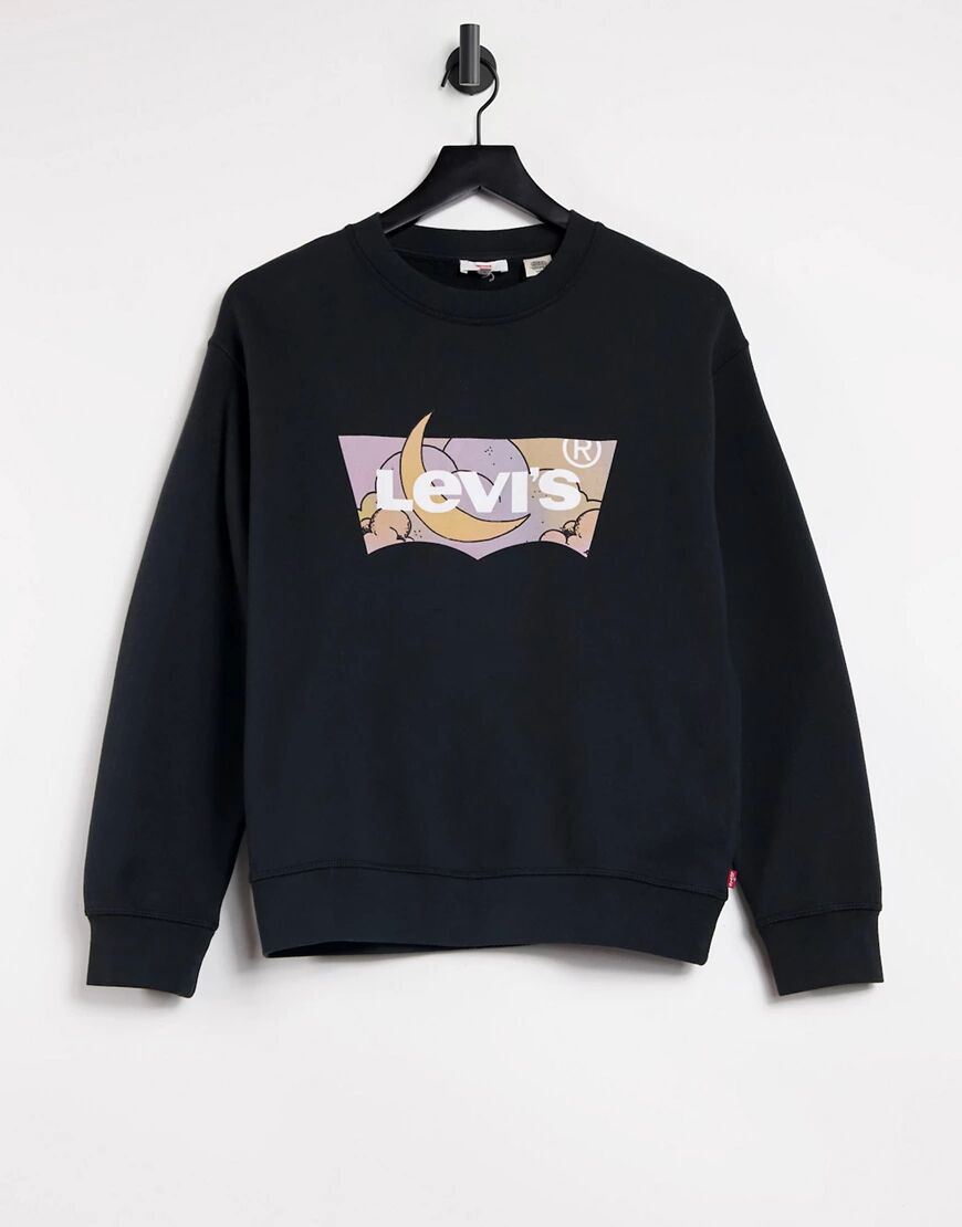 Levis Levi's batwing sweatshirt in black  Black
