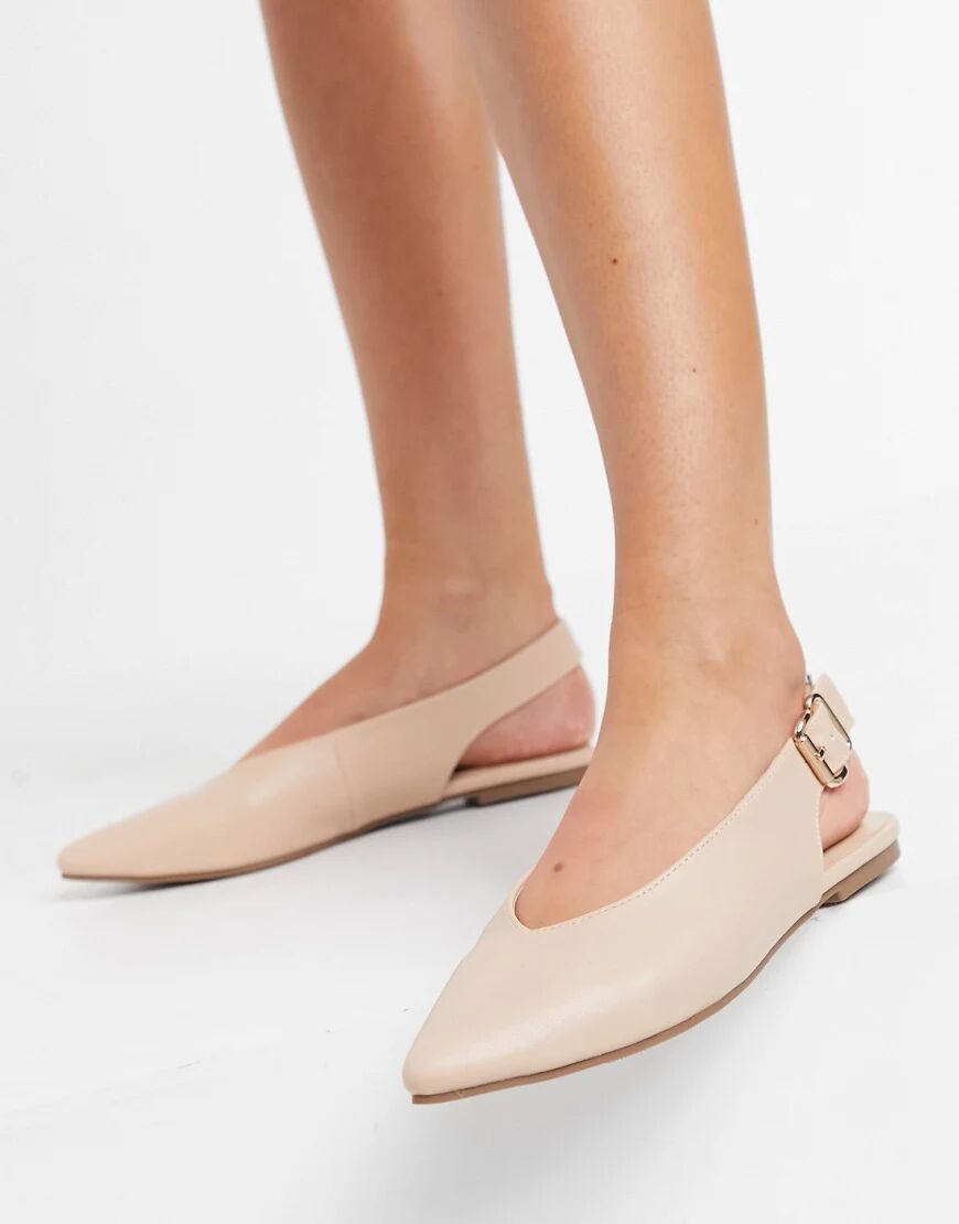 London Rebel slingback ballet flats in beige-Neutral  Neutral