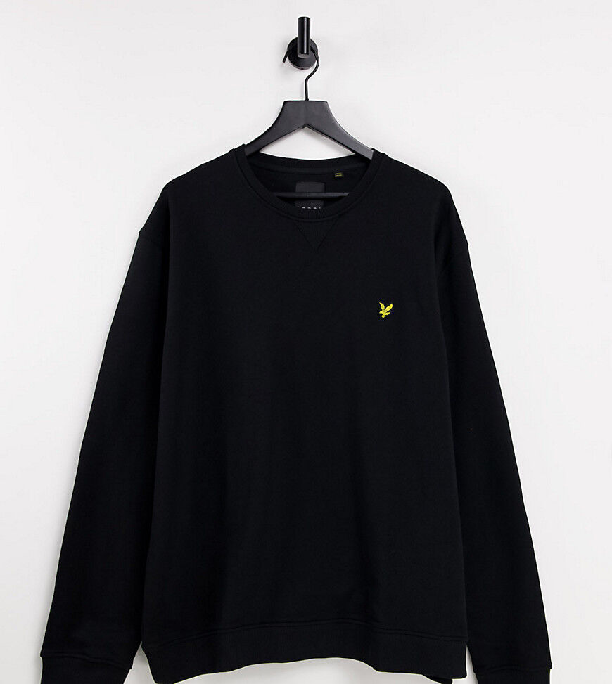 Lyle & Scott crew neck sweatshirt in black  Black