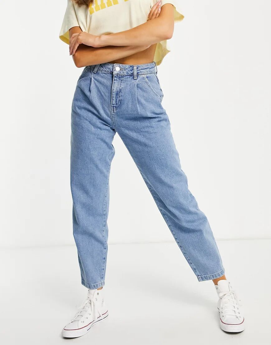 Miss Selfridge barrel leg jean in blue  Blue