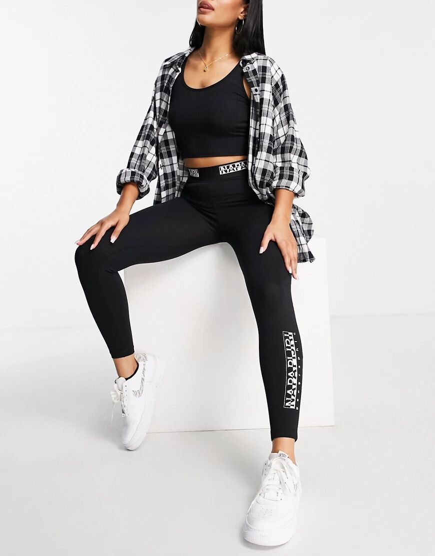 Napapijri Box leggings in black  Black