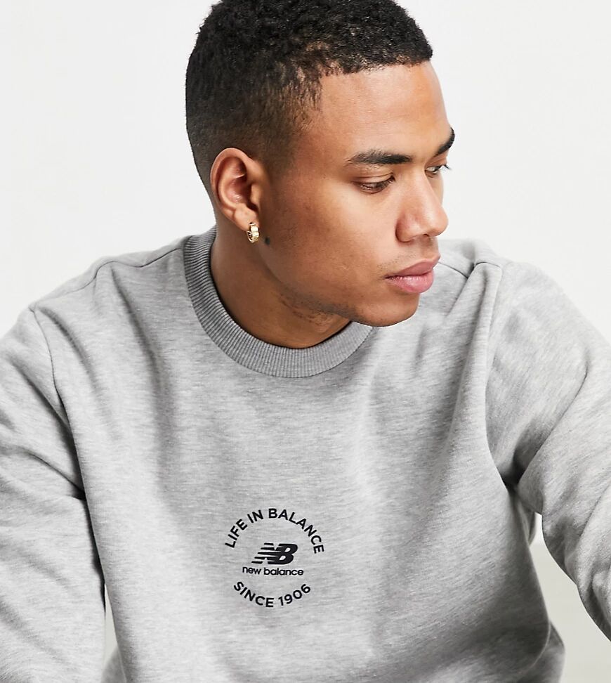 New Balance life in balance sweatshirt in grey - exclusive to ASOS  Grey