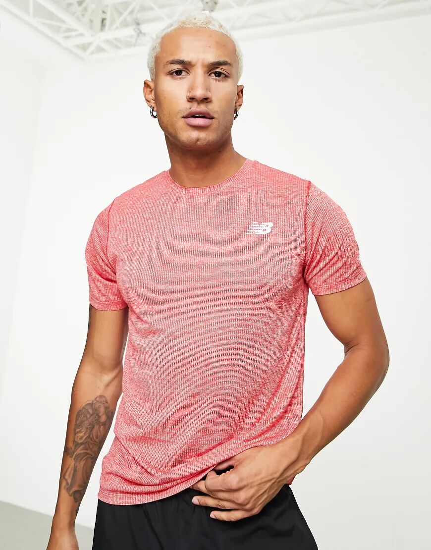 New Balance Tenacity t-shirt in red  Red