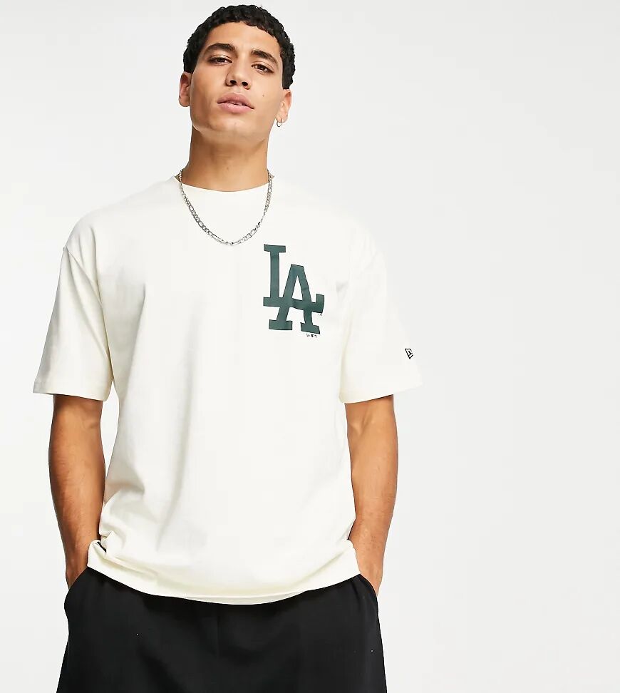 New Era heritage LA Dodgers oversize t-shirt in off white - exclusive to ASOS  White