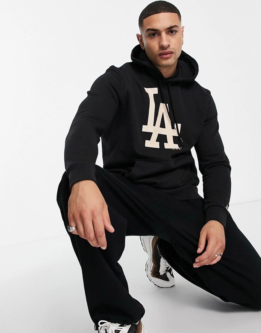 New Era LA Dodgers hoodie in black  Black