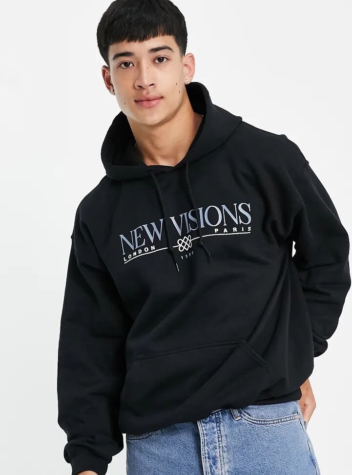 New Look new visions hoodie in black  Black