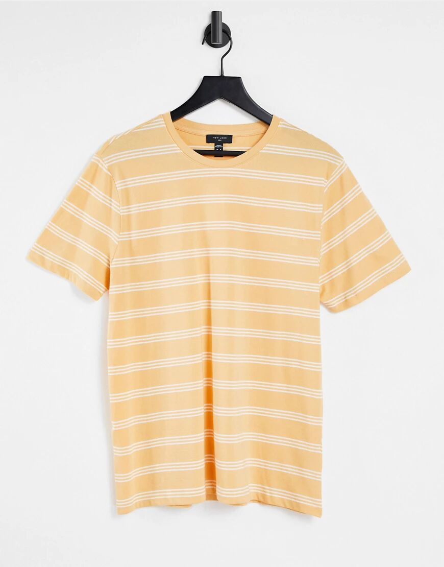 New Look striped t-shirt in yellow  Yellow
