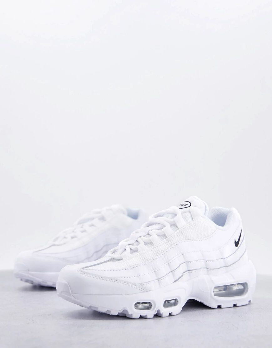 Nike Air Max 95 trainers in triple white  White