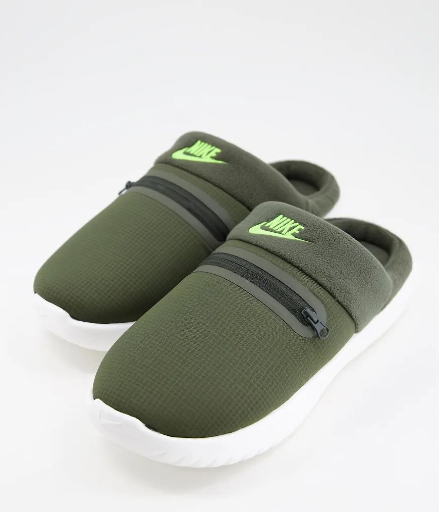 Nike Burrow slides in khaki-Green  Green