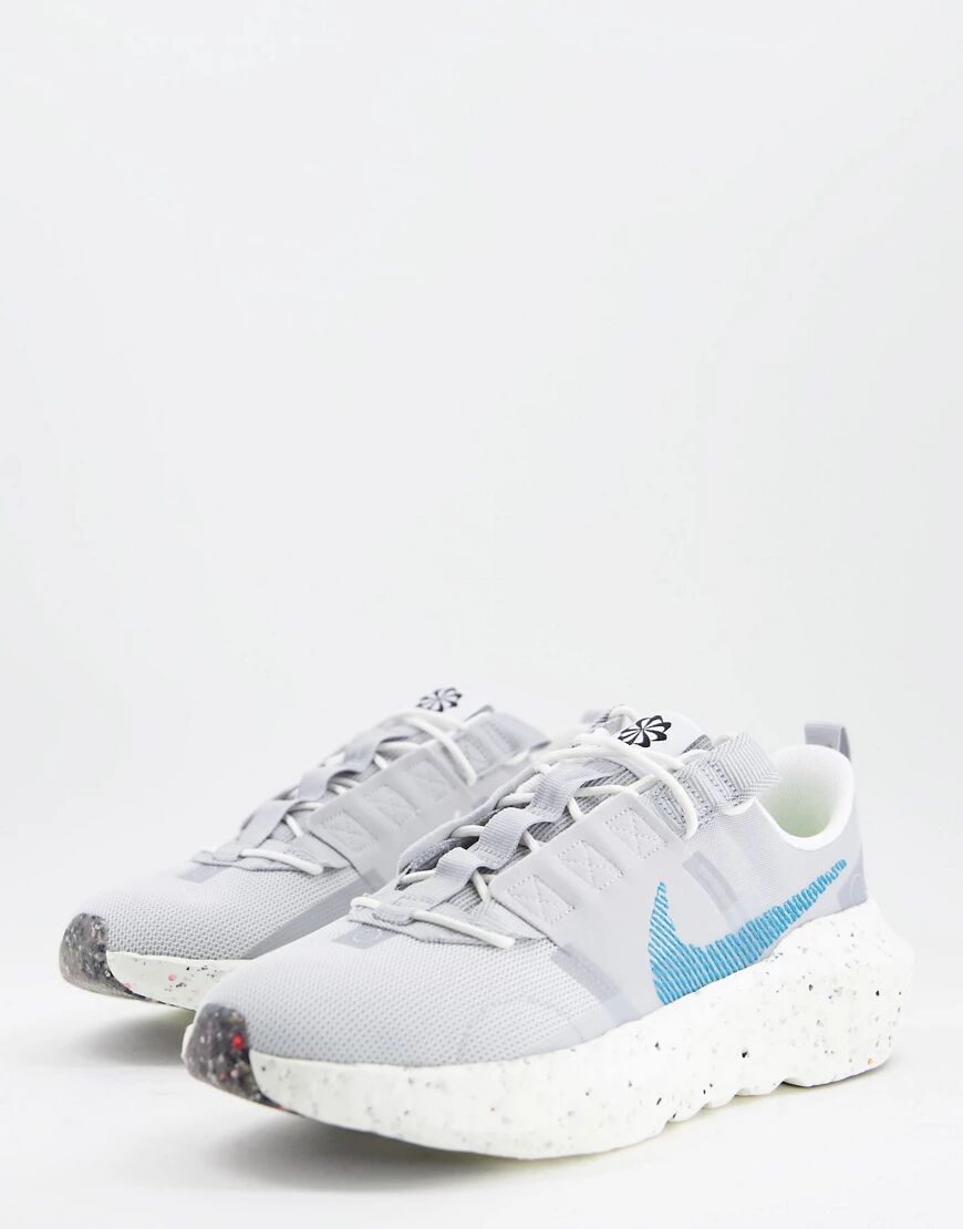Nike Crater Impact trainers in grey and teal  Grey