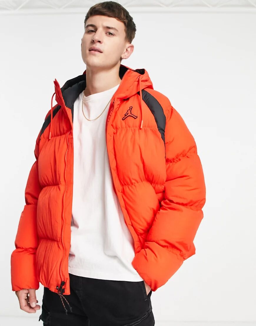 Jordan Nike Jordan Essentials synthetic fill puffer jacket in chile red  Red