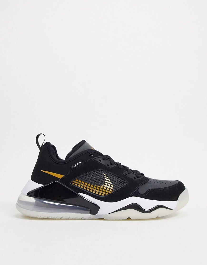 Jordan Nike Jordan Mars 270 Low trainers in black/gold  Black