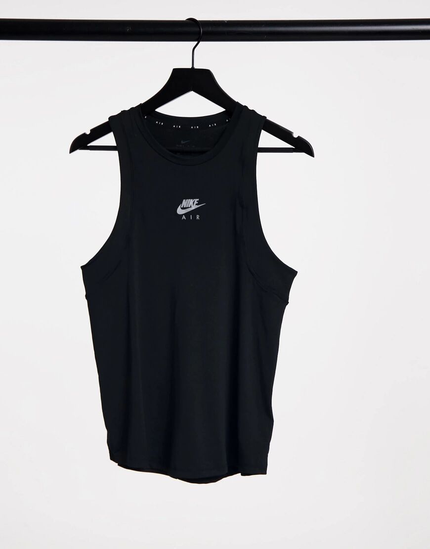 Nike Running Air tank in black  Black