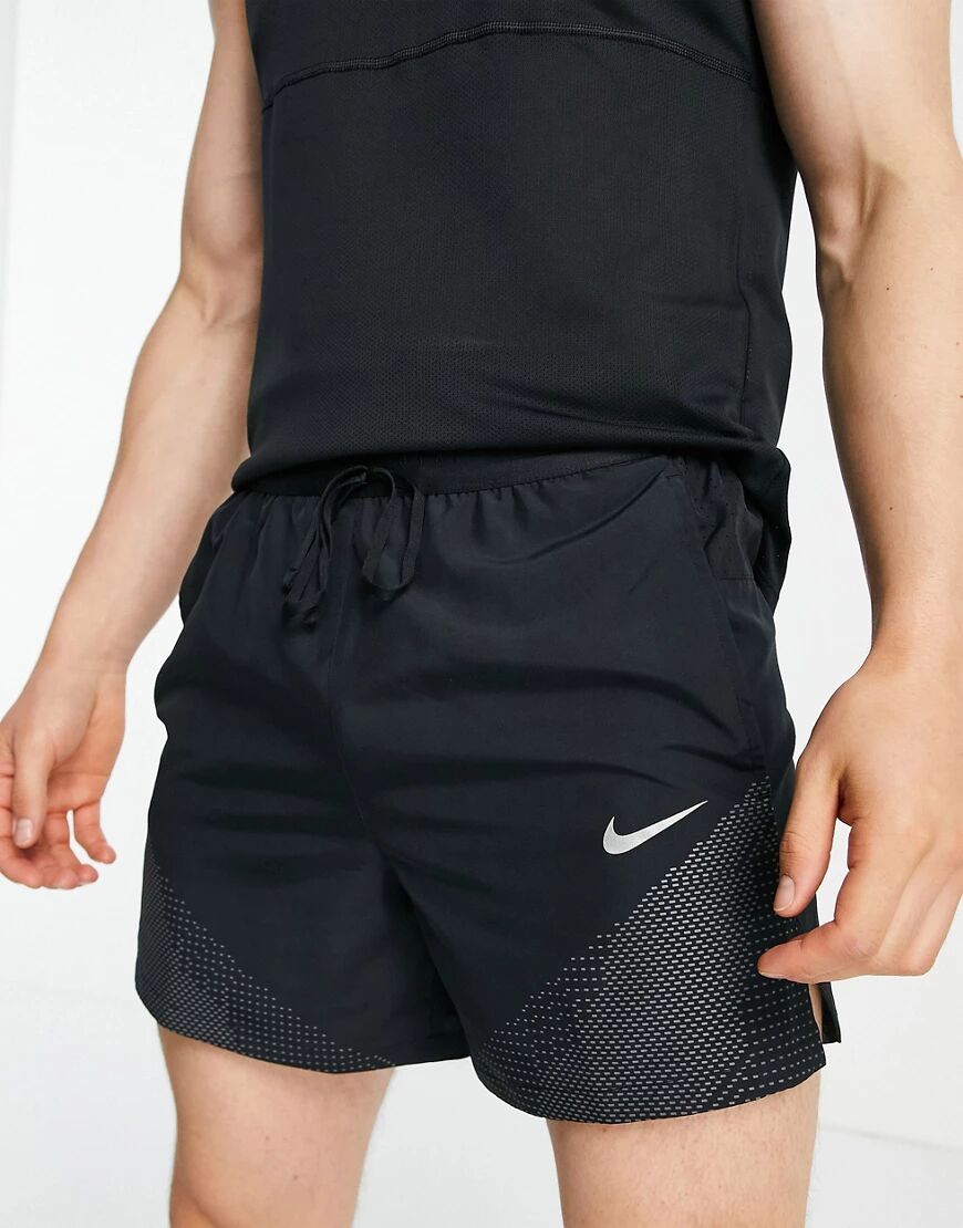 Nike Running Run Division Flex Stride Flash 5 inch shorts in black  Black