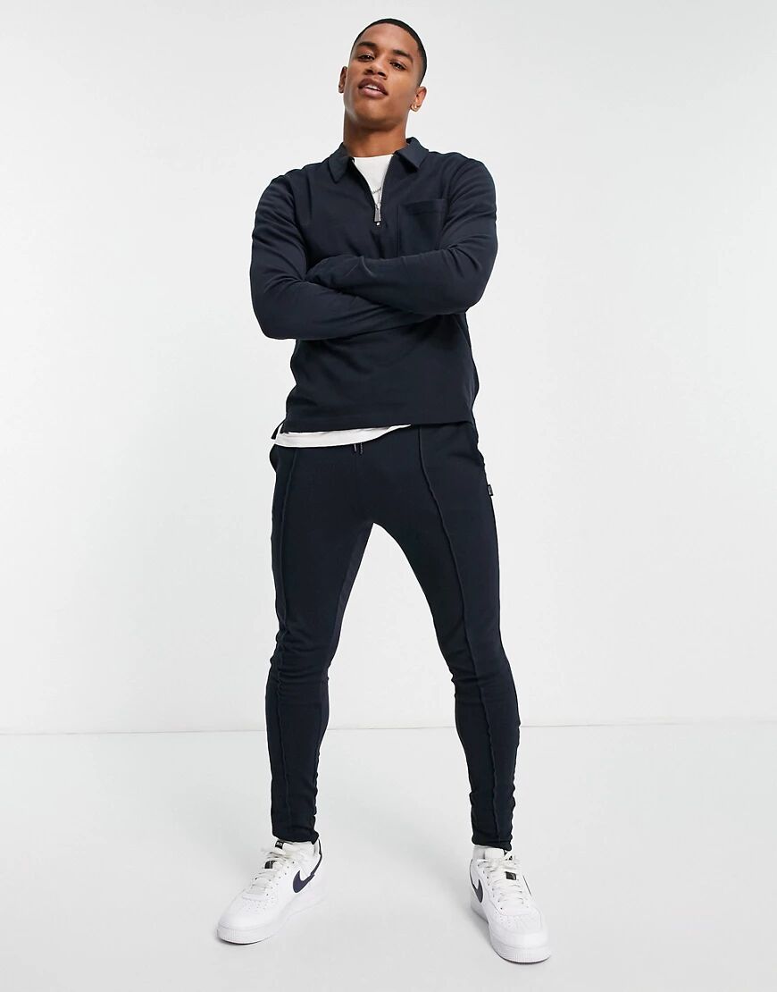 Only & Sons co-ord joggers with pintucks in navy  Navy