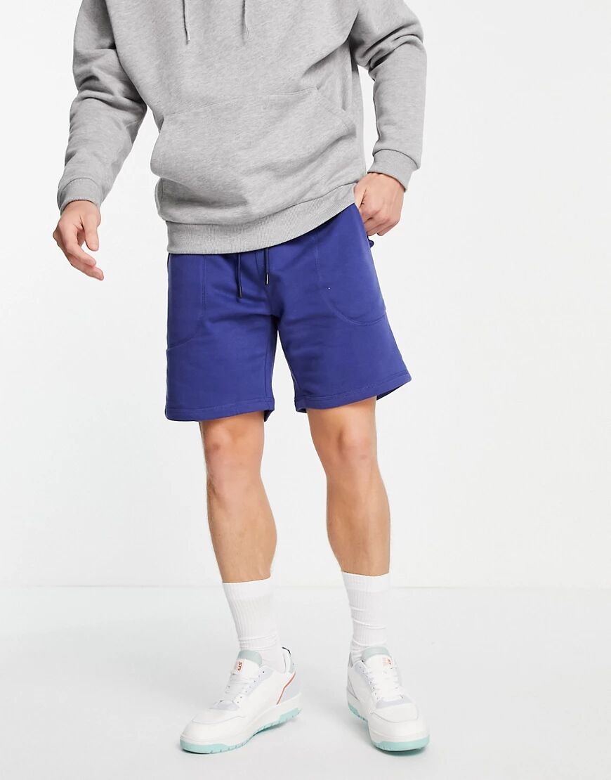 Only & Sons co-ord sweat shorts in washed navy  Navy