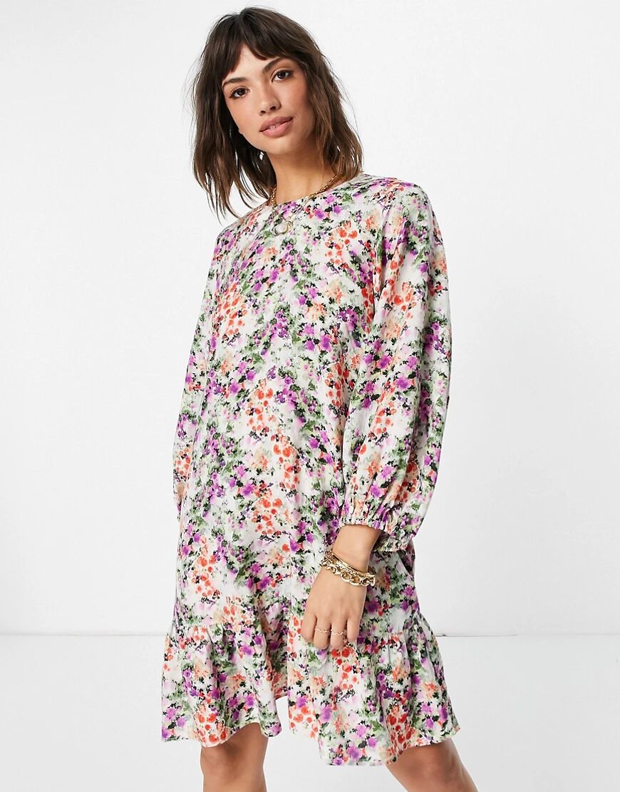 & Other Stories floral print smock dress in multi  Multi