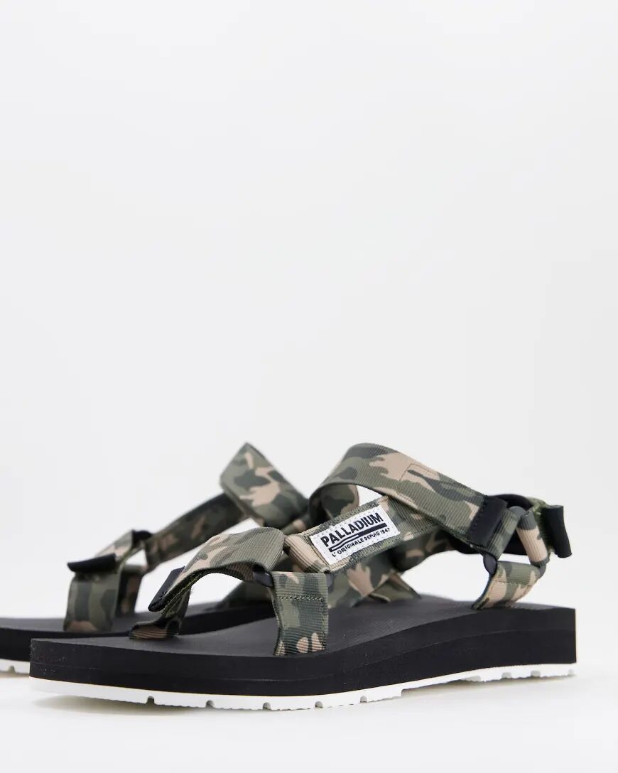 Palladium outdoorsy urban sandals in camo-Green  Green