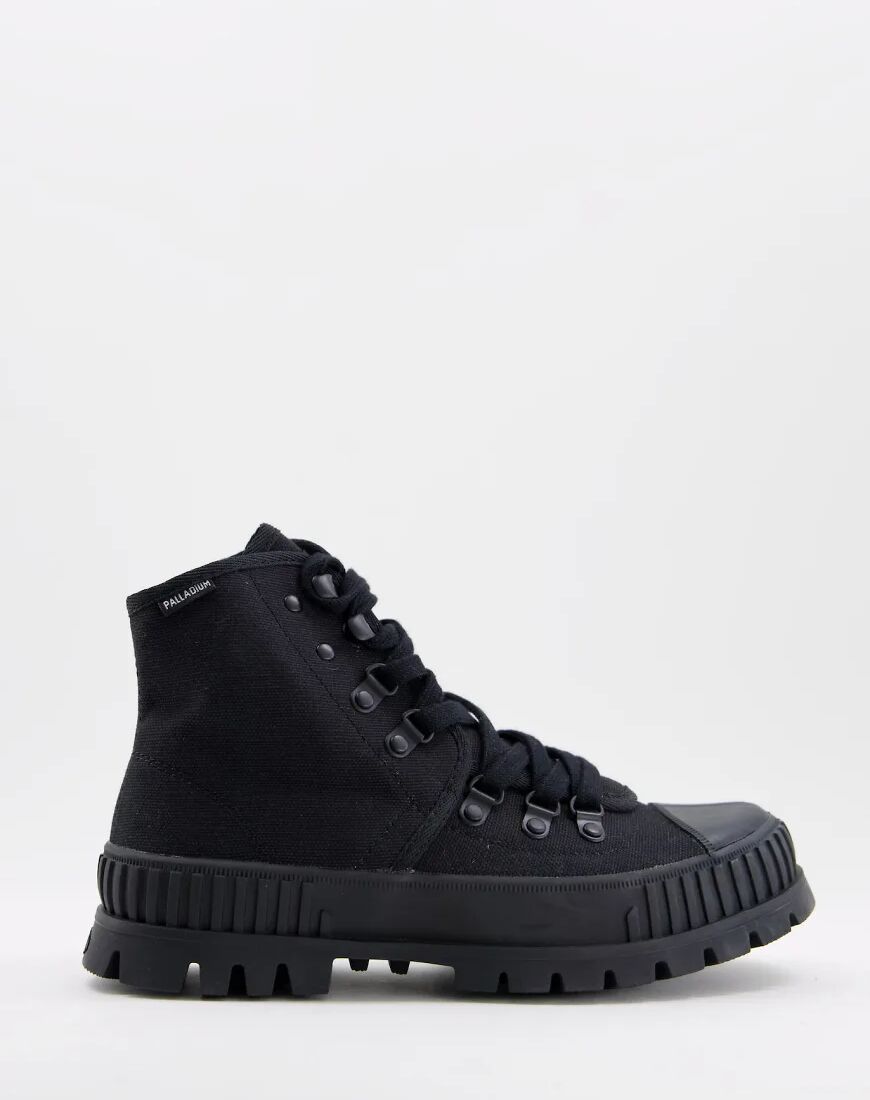 Palladium pallashock hiker hi boots in black  Black