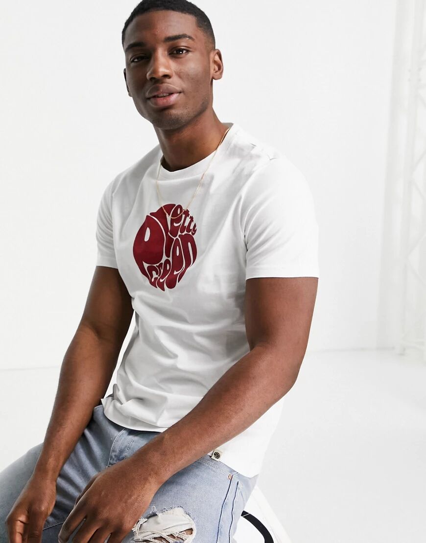 Pretty Green Gillespie logo t-shirt in white  White